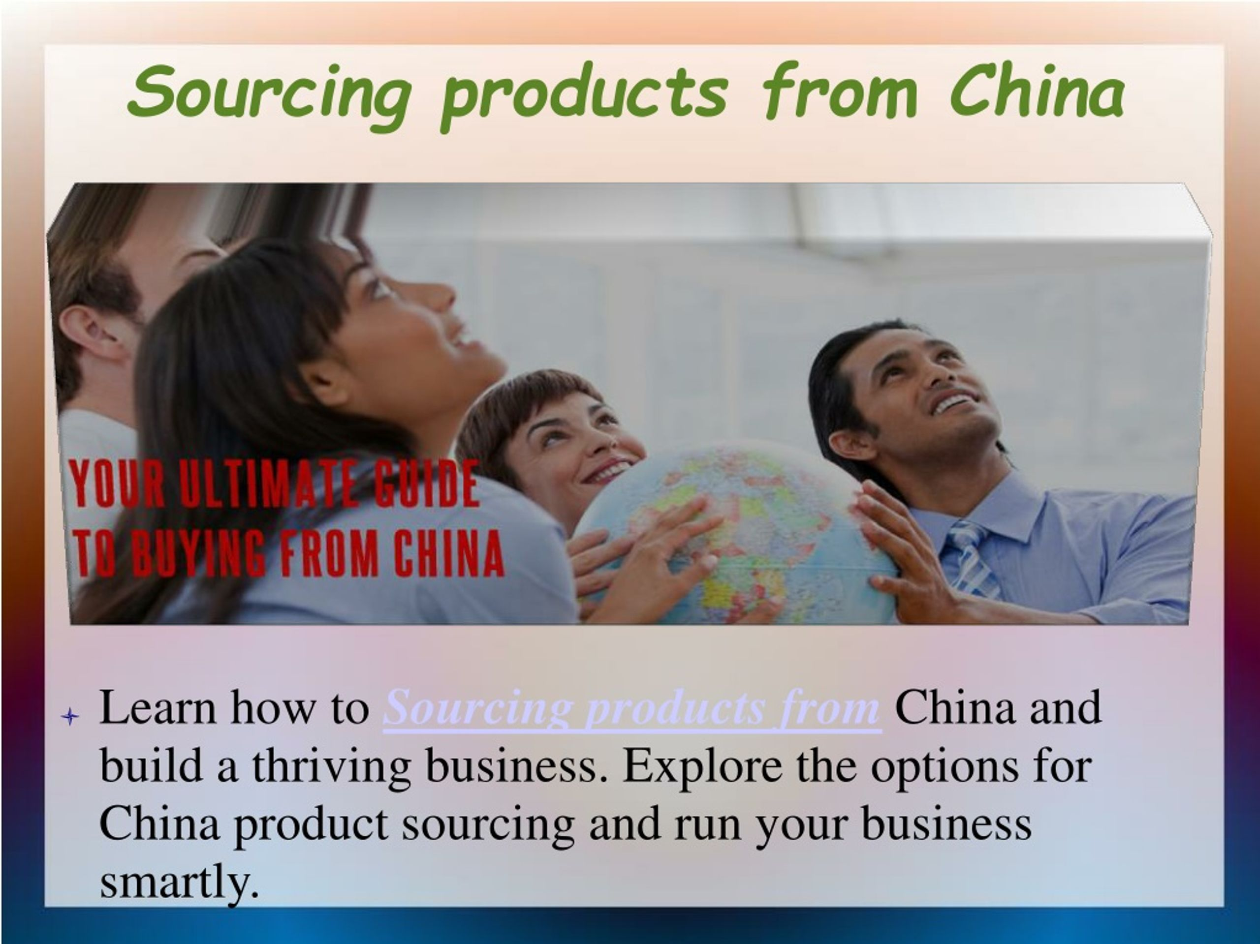Direct Sourcing Strategies for Importing from China