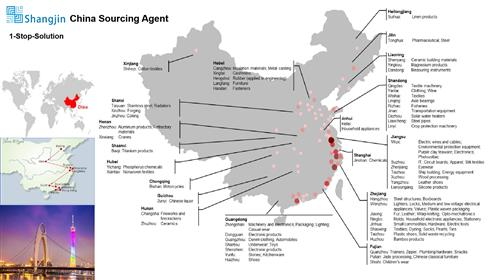 Where Are China Sourcing Companies Based?